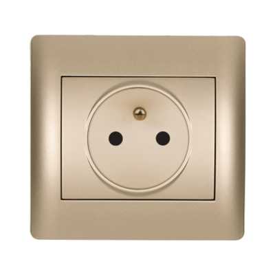 RHYME FRENCH TYPE SOCKET CHAMPAGNE METALLIC