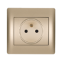 RHYME FRENCH TYPE SOCKET CHAMPAGNE METALLIC