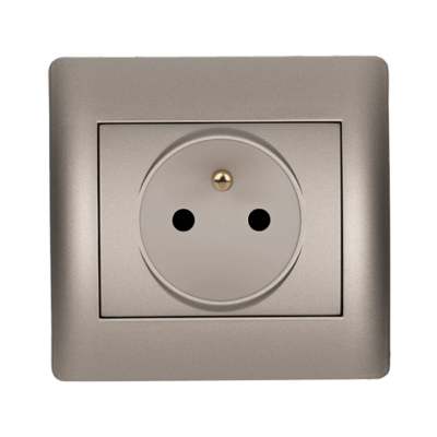 RHYME FRENCH TYPE SOCKET GREY METALLIC