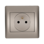 RHYME FRENCH TYPE SOCKET GREY METALLIC