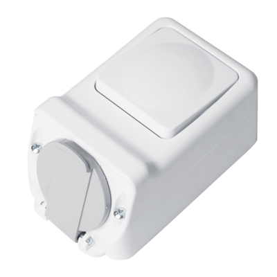 UTIČNICA+OBIČNI PREKIDAČ 16А 250V, IP44
