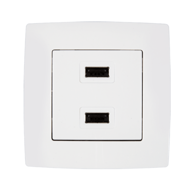CITY DVOSTUKI USB BIJELI METALIK