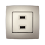 CITY DVOSTUKI USB ŠAMPANJ METALIK