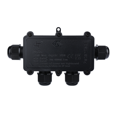 ELMARK JUNCTION BOX 4 ENTRY 450VAC 24A, IP68