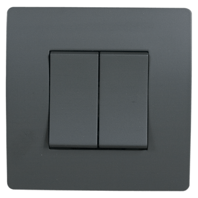 EL BASIC TG103 2 BUTTONS 1 WAY SWITH GRAPHITE-OLD