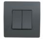 EL BASIC TG103 2 BUTTONS 1 WAY SWITH GRAPHITE-OLD