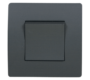 EL BASIC TG115 1 BUTTON CROSS WAY SWITCH GRAPHITE-