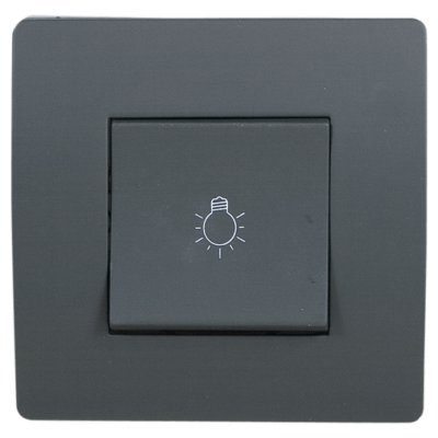 EL BASIC TG112A PUSH BUTTON SWITCH GRAPHITE-OLD