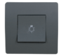 EL BASIC TG112A PUSH BUTTON SWITCH GRAPHITE-OLD