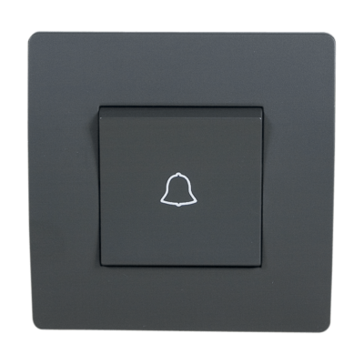 EL BASIC TG112 DOORBELL SWITCH GRAPHITE-OLD