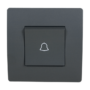 EL BASIC TG112 DOORBELL SWITCH GRAPHITE-OLD
