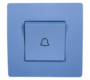 EL BASIC TG112 DOORBELL SWITCH BLUE-OLD