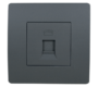 EL BASIC TZ106 TELEPHONE SOCKET GRAPHITE-OLD