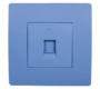 EL BASIC TZ106 TELEPHONE SOCKET BLUE-OLD