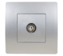 EL BASIC TZ111 TV ANTENNA SOCKET SILVER GREY-OLD