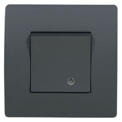 EL BASIC TG114 1 BUTTON 1 WAY SWITCH WITH LIGHT GR