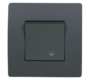 EL BASIC TG114 1 BUTTON 1 WAY SWITCH WITH LIGHT GR