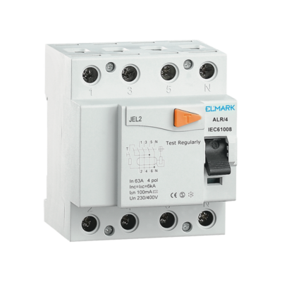 RESIDUAL CURRENT DEVICE JEL2 4,5kA  4P 20A/30mA