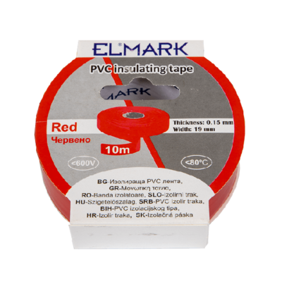 ELEKTRIČARSKA TRAKA 10mx19mm CRVENA