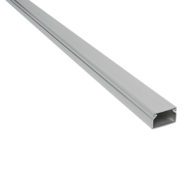 2m. 16X16 PLASTIC CABLE TRUNKING CT2 GREY