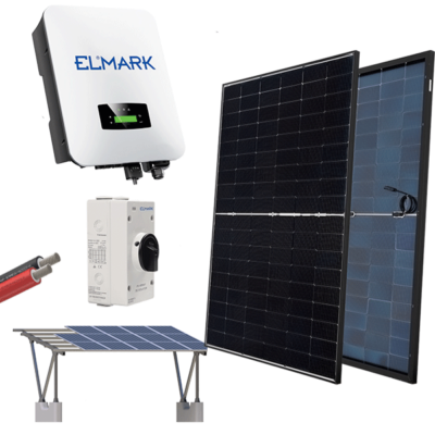 ON GRID SOLAR SYSTEM SET 3P/8KW+CARPORT STRUCTURE