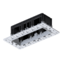 MODENA 3 MODULE RECESSED BOX WITHOUT FRAME