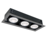 LED ACCENT UGRADBENA SVJETILJKA QUAD310 10W 3XE27 4000K TAMNO SIVA