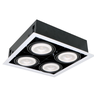 LED ACCENT UGRADBENA SVJETILJKA QUAD412 12W 4XE27 4000K BIJELA