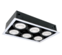 LED ACCENT UGRADBENa SVJETILJKA QUAD612 12W 6XE27 4000K TAMNO SIVA