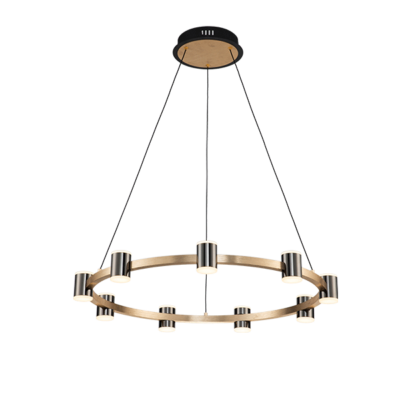 AXEL LED LUSTER 72W 3000K CRNA/ZLATNA