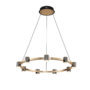 AXEL LED LUSTER 72W 3000K CRNA/ZLATNA