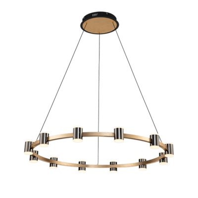 AXEL LED LUSTER 96W 3000K CRNA/ZLATNA