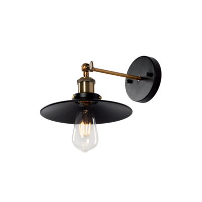 DAMON ZIDNA SVJETILJKA 1XE27 CRNA D230mm