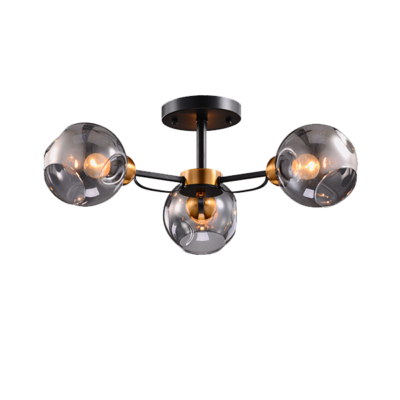 ELLARIA LUSTER 3XE27 CRNA/ANTIKNI MJED