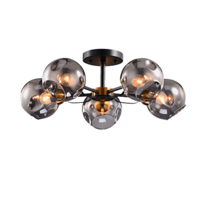 ELLARIA LUSTER 5XE27 CRNA/ANTIKNI MJED