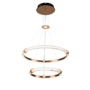 FELIX LED LUSTER 58W 3000K CRNA/ZLATNA