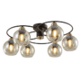 JAY LUSTER 6XE27 CRNA/BRONCA