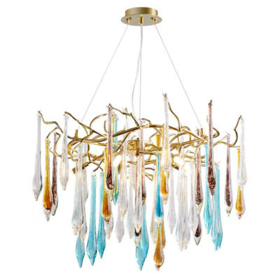 KAROL LUSTER 8XG9 MJED/MULTICOLOUR KRISTALI