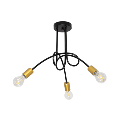 MYA LUSTER 3XE27 CRNA/MJED