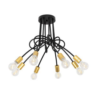 MYA LUSTER 8XE27 CRNA/MJED