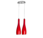 6602 AURA LUSTER 2XE27 CRVENA