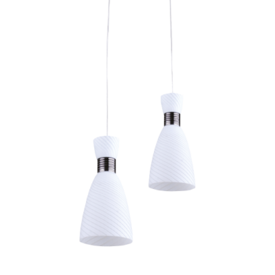 6842 DELL LUSTER 2ХЕ27 Ф330MM BIJELA
