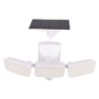TRIPLE SOLAR FLOODLIGHT 15W IP54 WITH SENSOR, BLAC