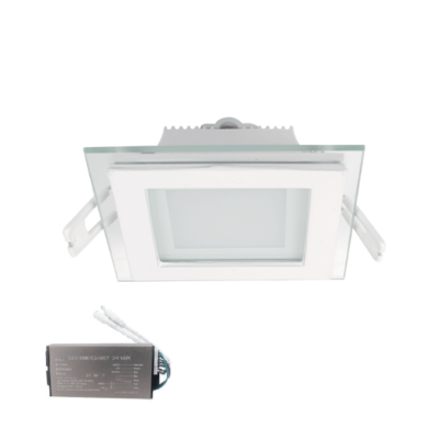 LED STAKLENI PANEL KVADRATNI 6W 4000K SA PANIK MODULOM