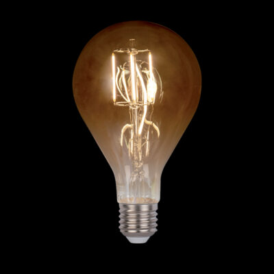 LED VINTAGE ŽARULJA DIMABILNA 8W E27 2800-3200K ZLATNO STAKLO D:130