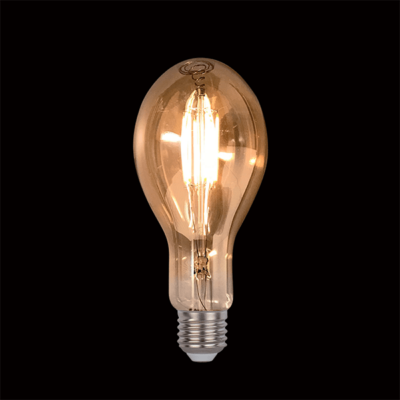 LED VINTAGE ŽARULJA DIMABILNA 8W E27 D110 2800-3200K ZLATNO STAKLO
