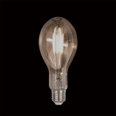 LED VINTAGE ŽARULJA DIMABILNA 8W E27 D110 2800-3200K TAMNO STAKLO