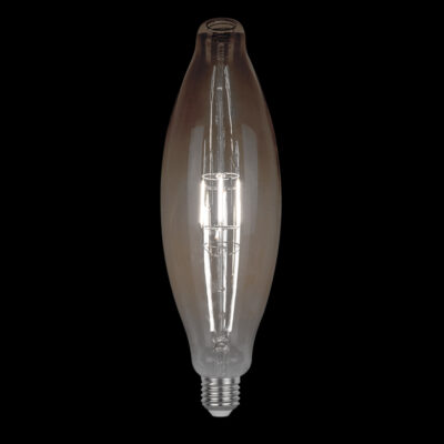 LED VINTAGE ŽARULJA DIMABILNA 8W E27 2800-3200K TAMNO STAKLO D:125