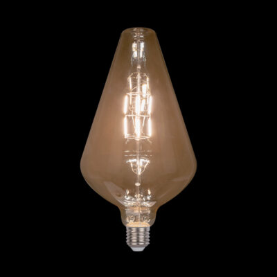 LED VINTAGE ŽARULJA DIMABILNA 8W E27 2800-3200K ZLATNO STAKLO D:200