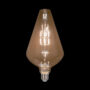 LED VINTAGE ŽARULJA DIMABILNA 8W E27 2800-3200K ZLATNO STAKLO D:200